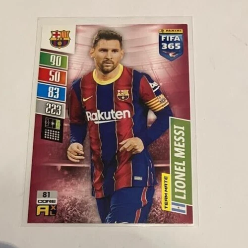 Carte Panini Lionel Messi Nº90 - Édition Tributo FC Barcelona Anniversary Near Mint