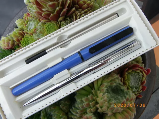 Coffret Parure Waterman Stylo Bille Allure + Roller D'ecolier Neuve