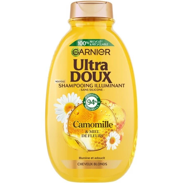 Garnier Leave-in Booster De Brillance Ultra Doux - Lot De 3 Crèmes Sans Rinçage - Neuf