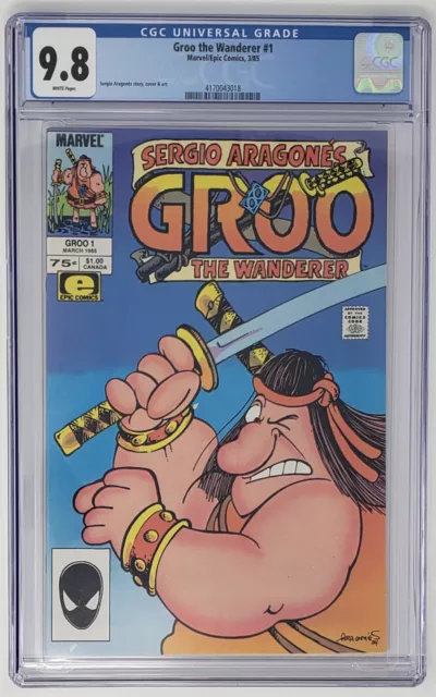Groo the Wanderer #1 CGC 9.8 NM/M 1st Marvel/Epic Issue by Sergio Aragones