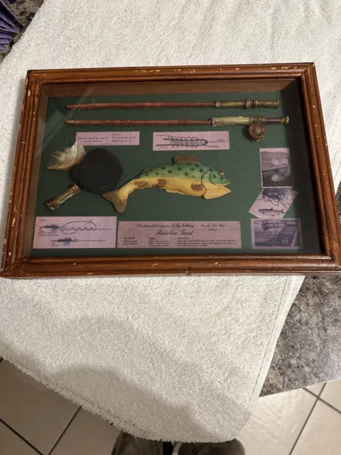 Vintage Fishing Glass Display Case