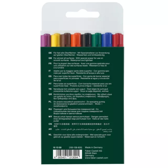 (0,75€/Stück) Ersatzradierer, 3er Pack, Faber-Castell 131597 für Grip 2011 2