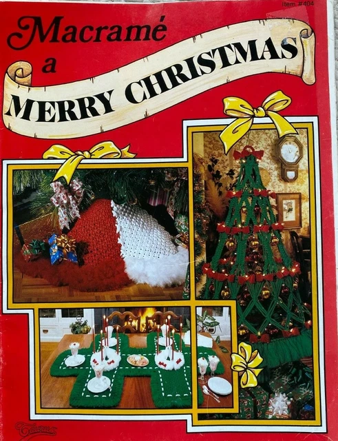 Macrame' a Merry Christmas Tauro Publicaciones Patrones Macramé Artículo # 404 -22