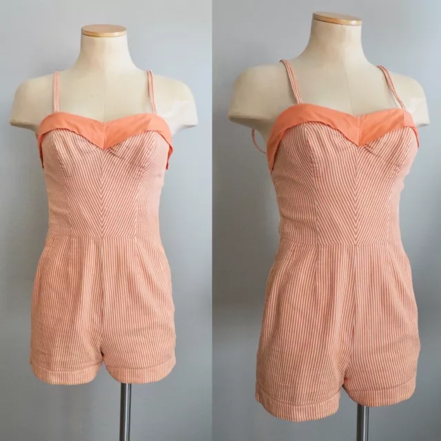 1950’s ROSE MARIE REID Shortmaker swimsuit playsuit True Vintage