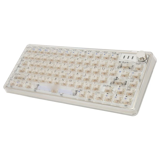 MECHANICAL GAMING KEYBOARD Transparent Keyboard Hot Swappable RGB With ...