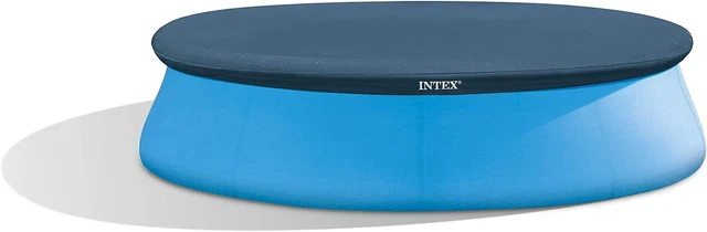 Intex 10 Foot Easy Set Round Above Ground Swimming Pool Debris Vinyl Cover, Blue
