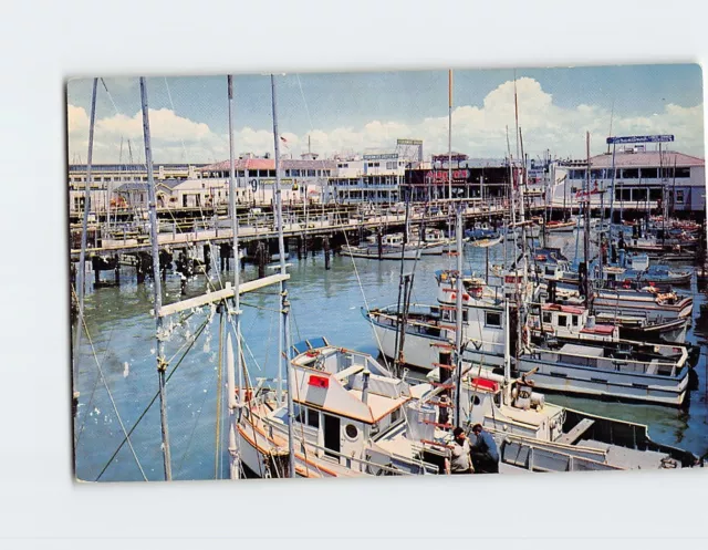 Postcard Fisherman's Wharf San Francisco California USA