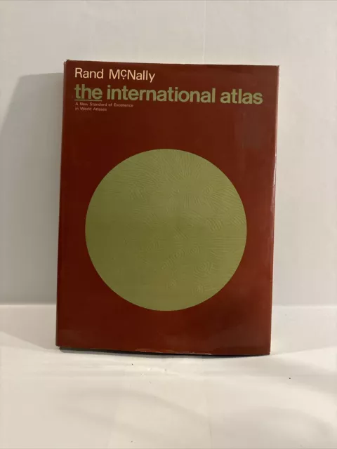 *VINTAGE* Rand McNally 1974 International Atlas EUC