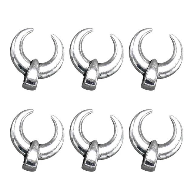 100 stücke Legierung Ox Hörner Anhänger Charme DIY Schmuckherstellung Zubehör 3