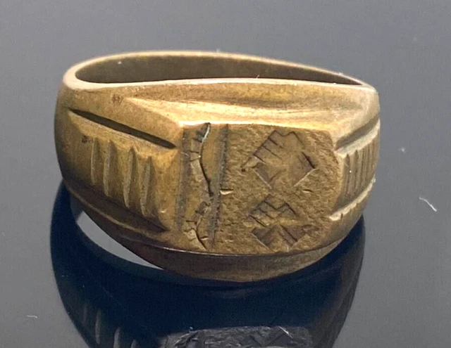 Rare Extremely Old Roman Bronze Ring Authentic Artifact Amazing SIZE 9