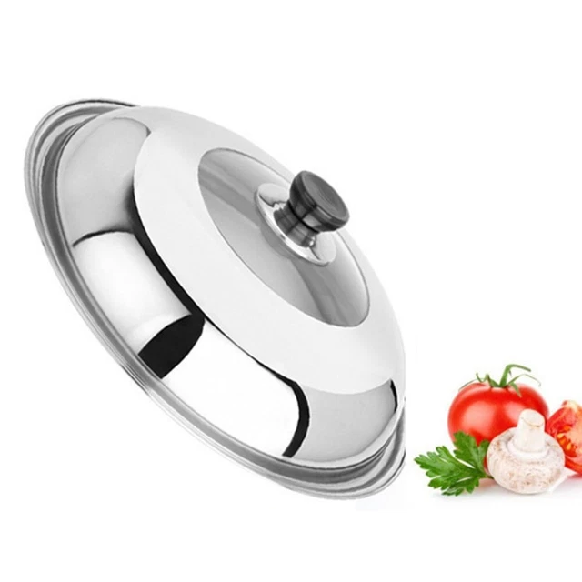Copertura wok resistente in acciaio inox con vetro visibile mantiene il cibo caldo e fresco