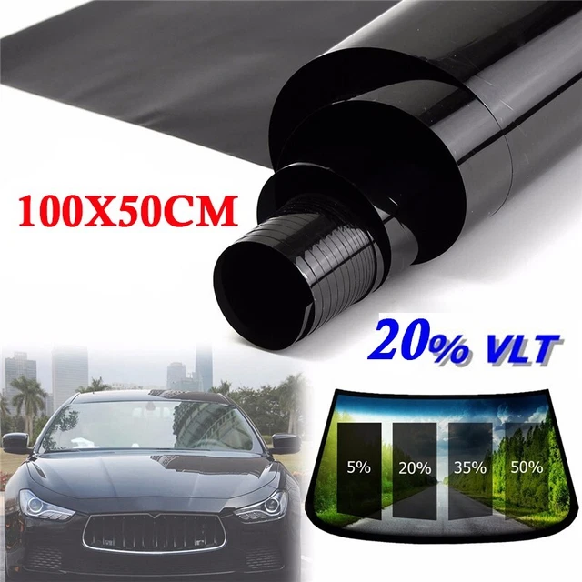 Blocco Raggiamento Sole con 20% VLT Pellicola Colore Universale Auto Pellicola Ala