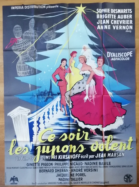 CE SOIR LES JUPONS VOLENT sophie desmarets affiche cinema originale 160x120