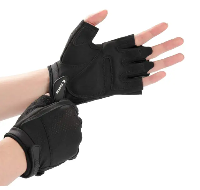 Weight Lifting Padded Half Gloves Non-Slip Exercise Fitness Gym Cross Training