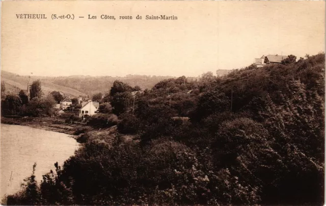 CPA VETHEUIL - Les Cotes route de St-MARTIN (350078)