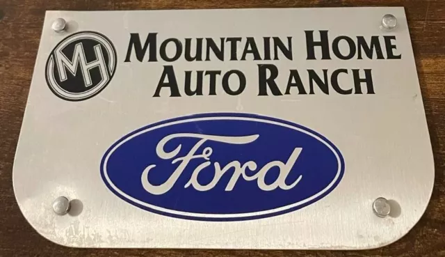 Mountain Home Auto Ranch Ford Booster License Plate Topper Idaho 10" x 5.75"