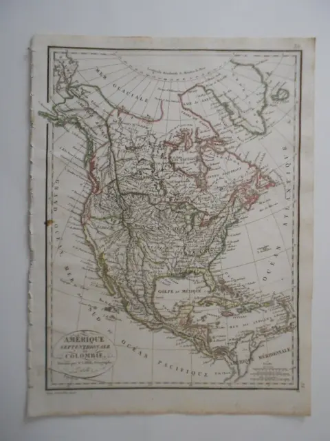 P11 / Carte Adam Et Giraldon  1816 /  Amerique Septentrionale Ou Colombie