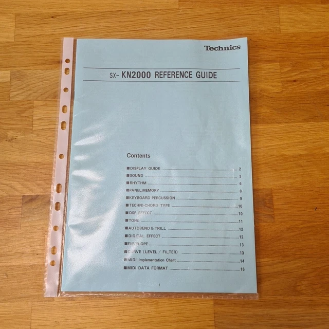 TECHNICS SX-KN2000 KEYBOARD Reference Guide £6.99 - PicClick UK