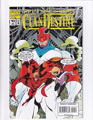 The Clandestine #10 Marvel Comics 1994 Alan Davis Mark Farmer Stan Lee Bag/Board