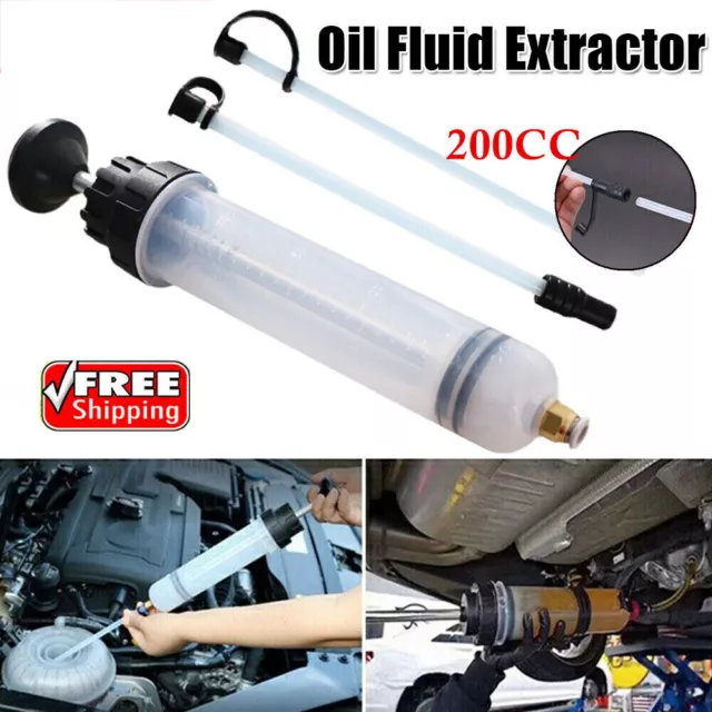 200CC Car Vehicle Vacuum Brake Pump Tank Fluid Oil Change Syringe Extractor Tool