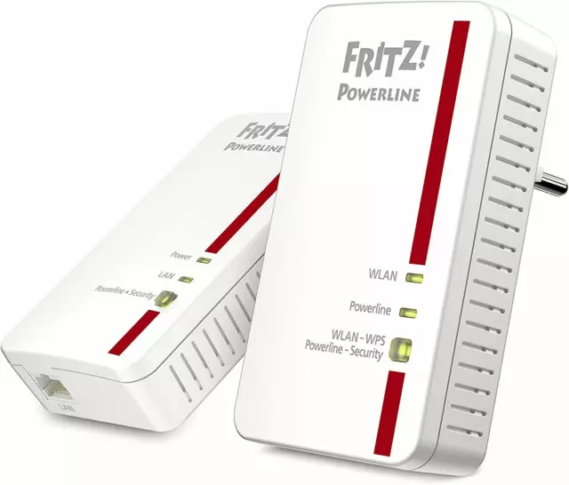 AVM Fritz! Powerline 1240e WLAN Set 1.200 Mbit/S Wlan-Access-Point Plug & Jouer