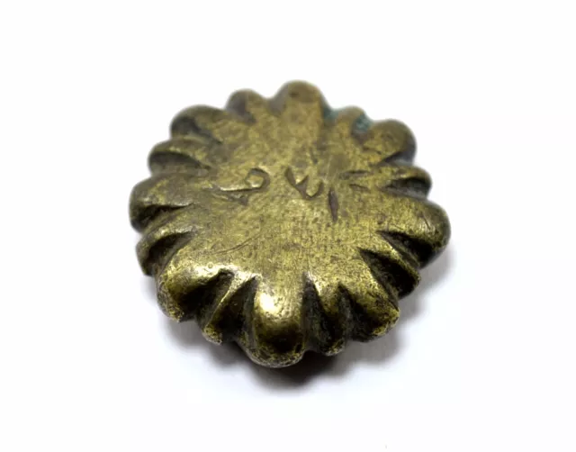 Original Antique Beautiful Old Collectible Bronze Opium Scale Weight. G15-101 2