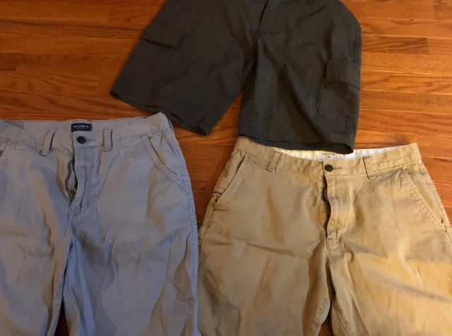 Mens Shorts 3 Pair Lot Size 32 Dockers Arizona Cargo