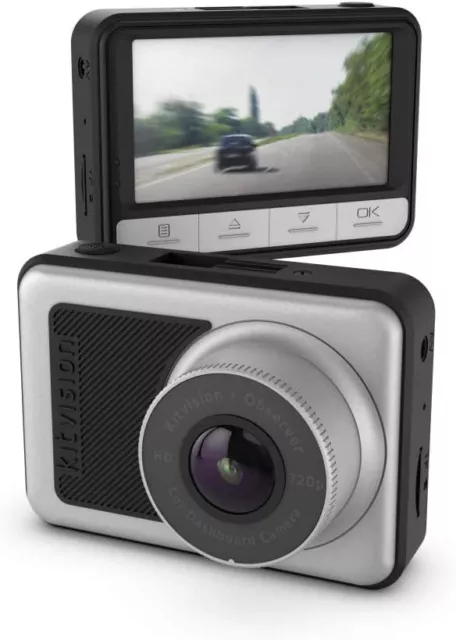 Kitvision HD Dashboard Car Camera 720p Observer Dashcam , Black/Silver 3