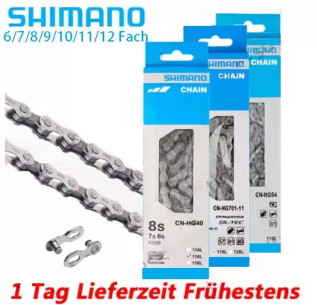 Shimano Mountainbike 8/9/10/11/12 Transportkette 116/126 Variable Speed Chain