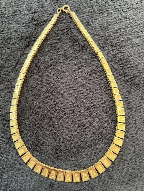Collier, Kette 40 cm, Gold 8 Karat, Plättchen, 16,5 g