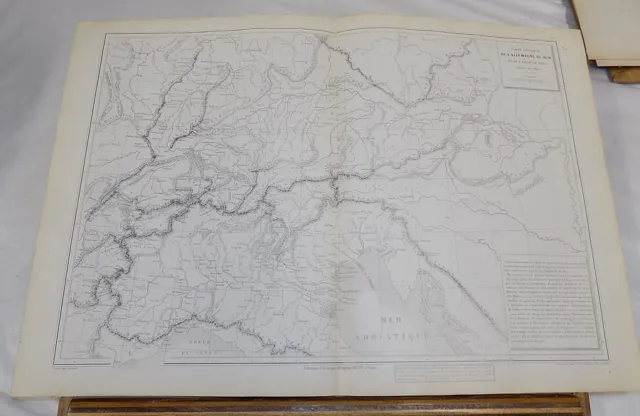 1881 Atlas Universal Map///SOUTHERN GERMANY & NORTHERN ITALY