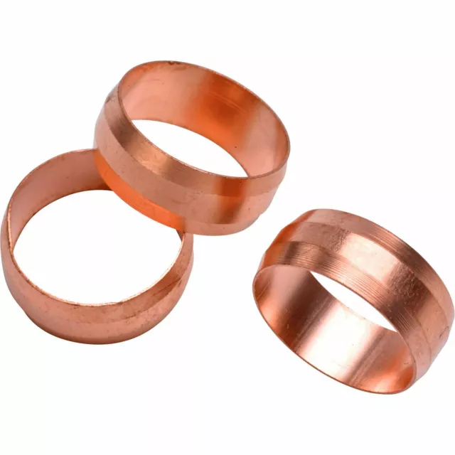 Copper Olives 8mm 10mm 15mm 22mm 28mm Conduit Plumbing Brass Compression Sealing