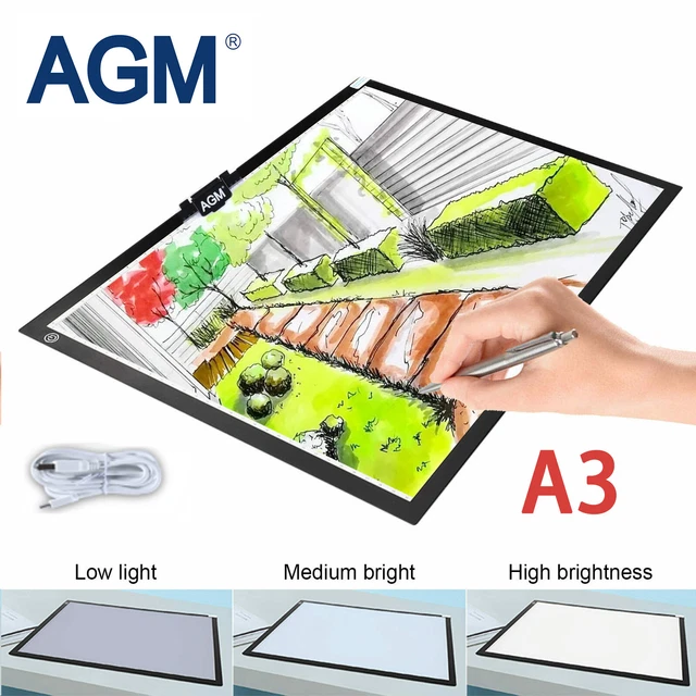 A3 LIGHT BOX LED Drawing Tracing Board Copy Pad Animation Micro