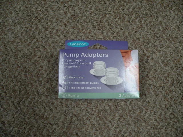 Lansinoh Pump Adapters for us with Lansinoh Breastmilk Storage Bags
