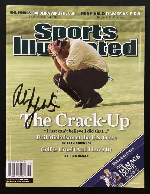 Phil Mickelson Signed Sports Illustrated 6/26/06 No Label Golf Masters Auto JSA