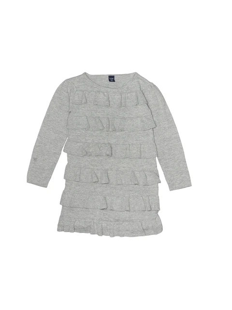 Baby Gap Girls Gray Dress 4