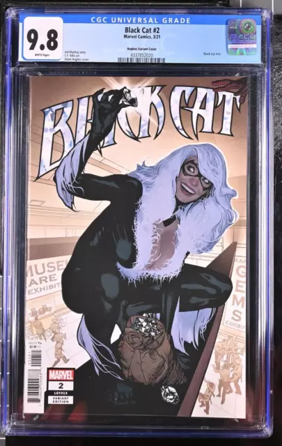 Black Cat #2 (#14) Cgc 9.8 1:50 Nm Adam Hughes Incentive Variant 2021