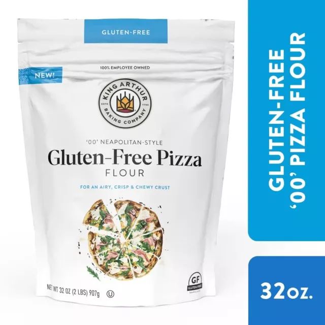 King Arthur Flour Pizza Flour, Gluten Free, 32 OZ (2lbs) 907g