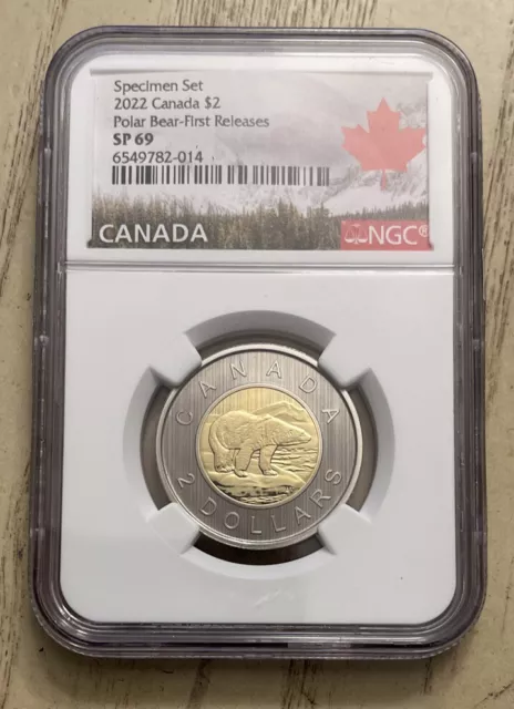2022 Canada $2 Polar Bear Proof NGC PF 69- First Releases