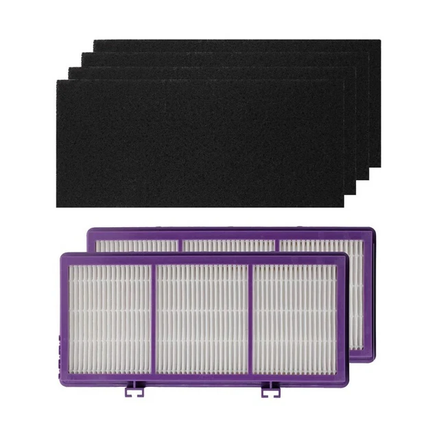 Filtri Ricambio Per Purificatore D'Aria Holmes AER1 - 4 Filtri HEPA + 6 Filtri A Carbone Attivo