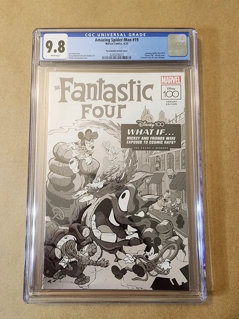 Amazing Spider-Man #19 1:100 Perissinotto B&W Disney Variant Marvel 2022 CGC 9.8
