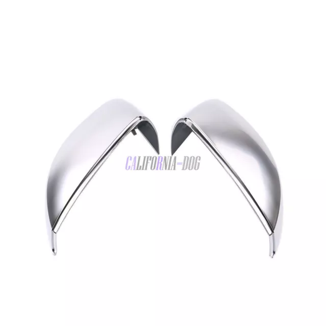 New Pair Chome Rearview Mirror Cap Cover For AUDI A3 S3 RS3 8V 2013-2015