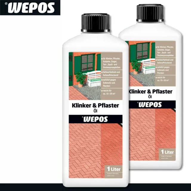 Wepos 2 x 1 l clinker e olio per cerotti