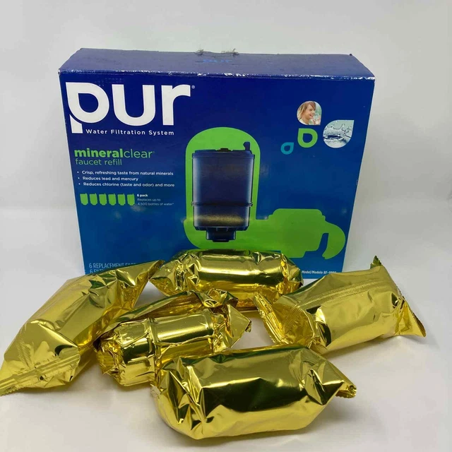 Grifo de filtración de agua mineralclear PUR ¡5 filtros de repuesto RF-9999!