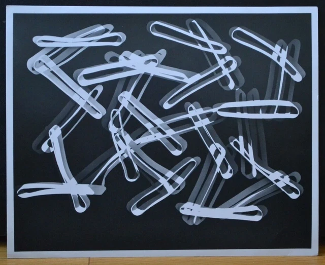 Foto Arte " Elastici " Stampa Nero E Bianco Originale 1952