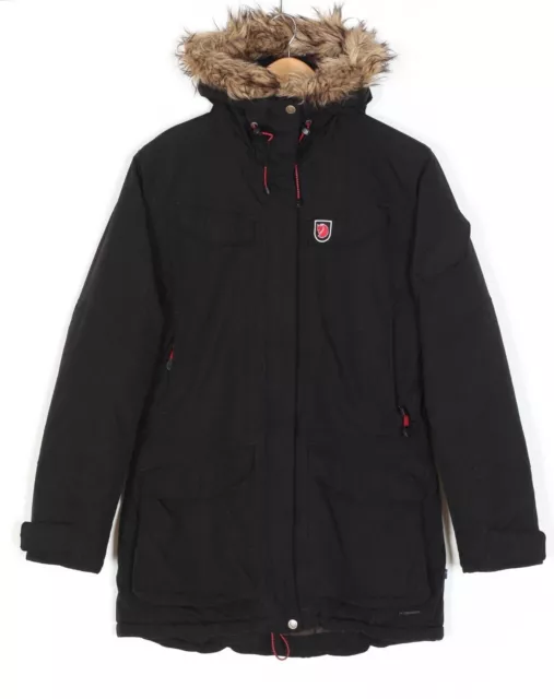 FJÄLLRÄVEN NUUK Parka Jacke Damen Größe S Fell Kapuze HYDRATIC MJ4873