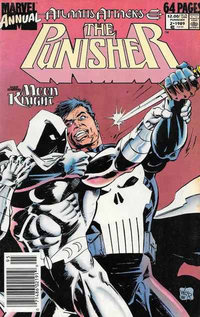 Punisher, The (2nd Series) Annual #2 (Newsstand) VF; Marvel | Atlantis Attacks 5