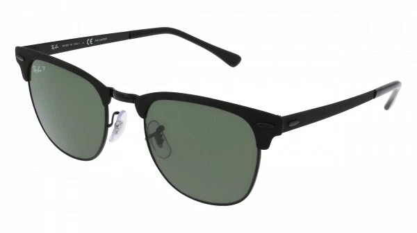 Gafas de sol Ray-Ban RB3716 CLUBMASTER METAL 186/58 MATT BLACK/G-15 GREEN CAL.51