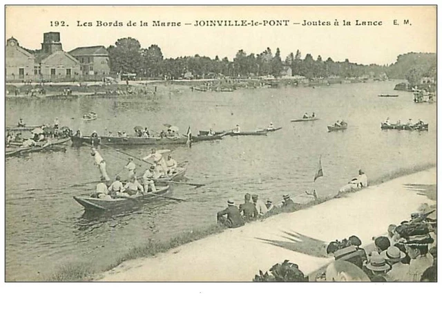94.JOINVILLE LE PONT.LES BORDS DE LA MARNE.n°1658.JOUTES A LA LANCE