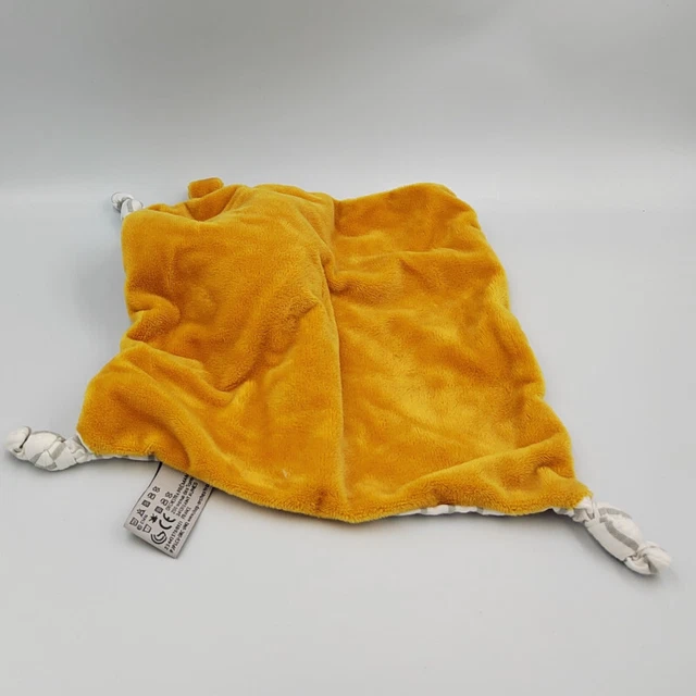 Doudou plat ours blanc orange rayé gris PREMAMAN - 31707 2